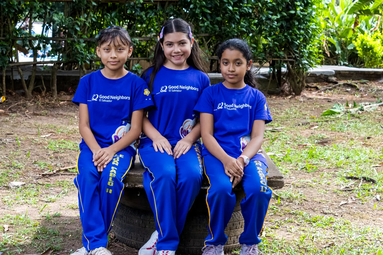 Niñas del programa de Good Neighbors El Salvador