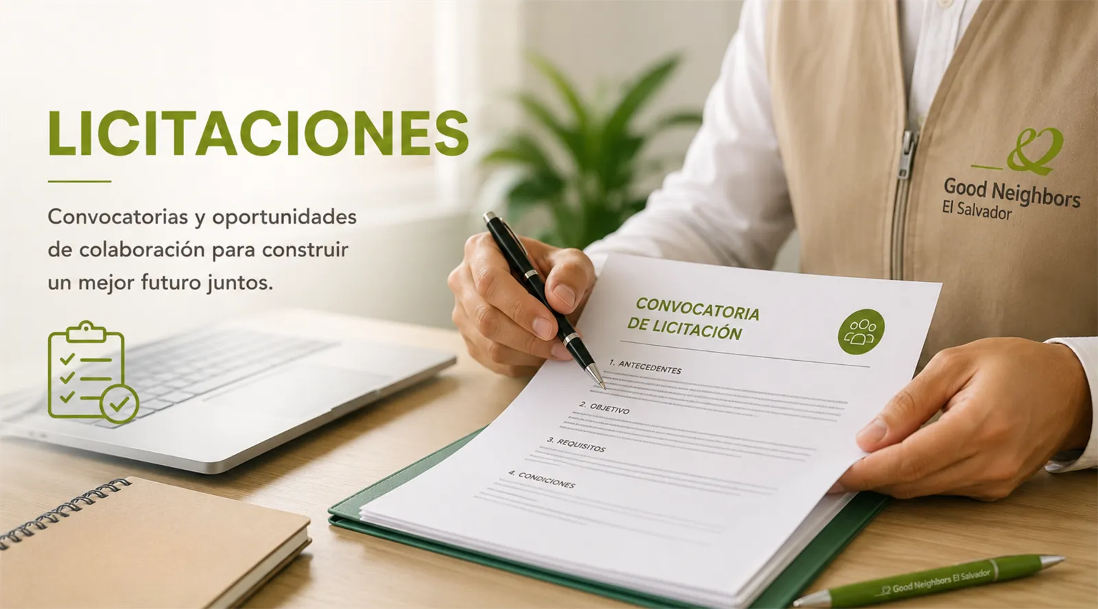 Licitaciones y procesos de adquisición de Good Neighbors El Salvador